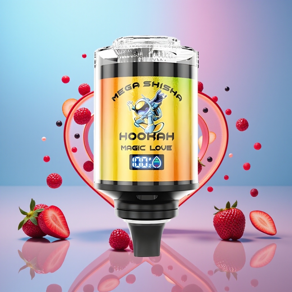 JNR Mega Shisha Hookah Stolová Kompatibilita Magická Láska 100K 60ml 2200mAh Type-C JNR Mega Shisha Hookah Stolová Kompatibilita Magická Láska 100K 60ml 2200mAh Type-C