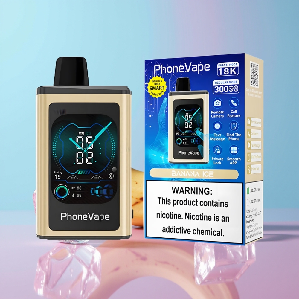 JNR PhoneVape 30000 fajkov Batéria 850mAh Typ-C Banánový ľad Turbo Režim