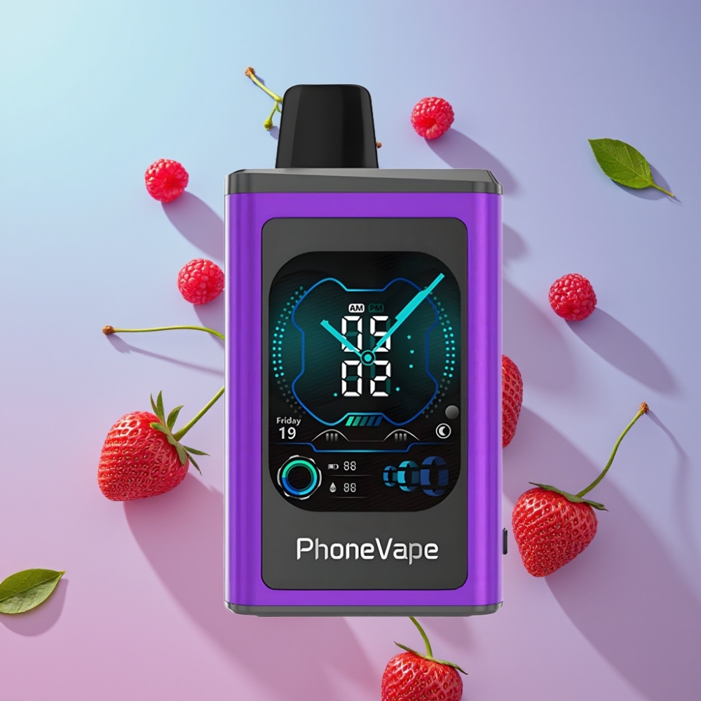 JNR PhoneVape 30000 fajkov Disposable Vape, 850mAh, Typ-C, Čerešňa Jahoda Malina JNR PhoneVape 30000 fajkov Disposable Vape, 850mAh, Typ-C, Čerešňa Jahoda Malina