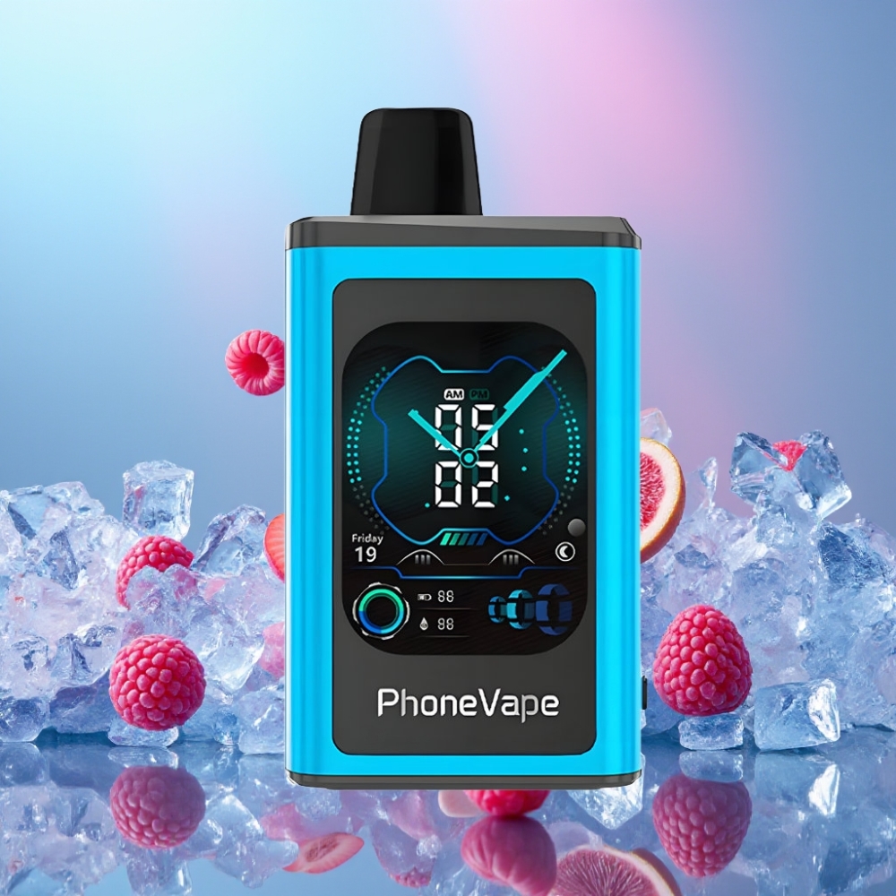 JNR PhoneVape 30000 puffs Disposable Vape Modrá Malina Ľadová, 850mAh, Typ-C, Turbo Mód JNR PhoneVape 30000 puffs Disposable Vape Modrá Malina Ľadová, 850mAh, Typ-C, Turbo Mód