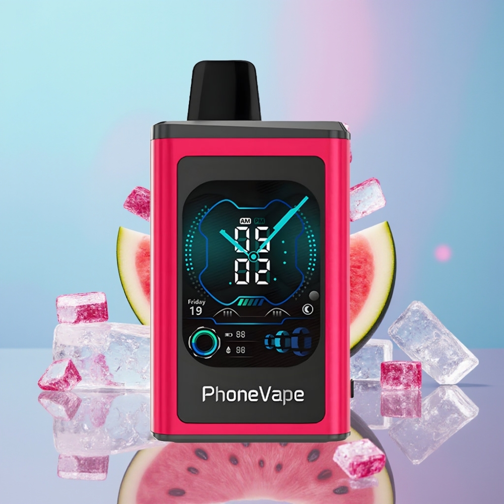 JNR PhoneVape 30000 puffs Disposable Vape Vodný melón ľad, Turbo Mode, App Controlled JNR PhoneVape 30000 puffs Disposable Vape Vodný melón ľad, Turbo Mode, App Controlled