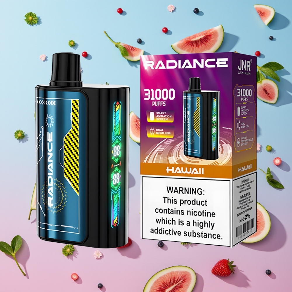 JNR Radiance 31000 Fajkov Disposable Vape HAWAI approx 31000 Puffs 28ml 2%