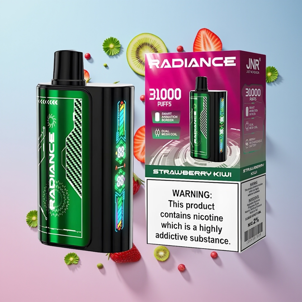 JNR Radiance 31000 Puffs Disposable Vape JAHODA KIWI 28ml 950mAh 2%