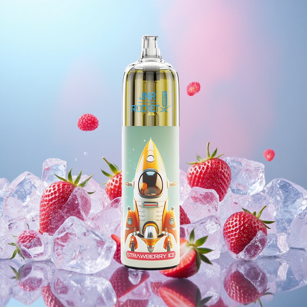 JNR Rocket-X 12400 Puf Disposable Vape Jahoda Ľad s Nastaviteľným Prúdom Vzduchu, RGB, 850mAh JNR Rocket-X 12400 Puf Disposable Vape Jahoda Ľad s Nastaviteľným Prúdom Vzduchu, RGB, 850mAh