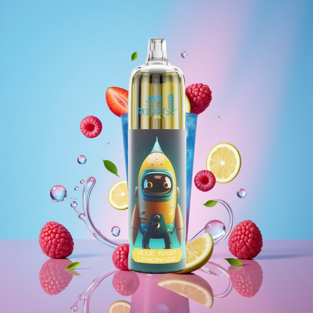JNR Rocket-X 12400 Puffs Disposable Vape Modrá Malina Limonáda, 25ml, 850mAh, Typ-C JNR Rocket-X 12400 Puffs Disposable Vape Modrá Malina Limonáda, 25ml, 850mAh, Typ-C