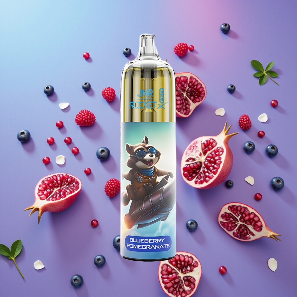 JNR Rocket-X 12400 Puffs Disposable Vape Čučoriedka Granátové jablko, 25ml, 850mAh, RGB JNR Rocket-X 12400 Puffs Disposable Vape Čučoriedka Granátové jablko, 25ml, 850mAh, RGB