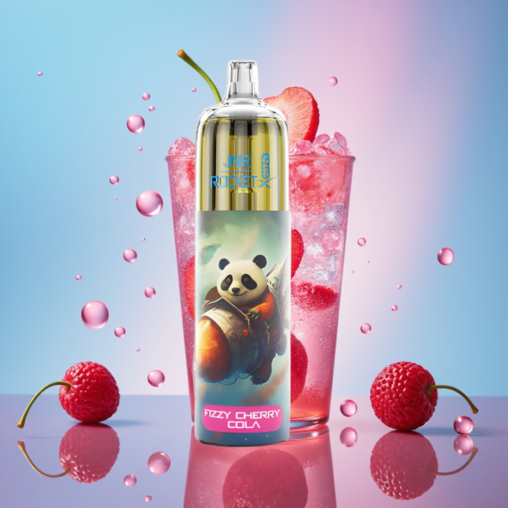 JNR Rocket-X 12400 Puffs Disposable Vape Šumivá Čerešňová Kola, 25ml, 850mAh, Type-C JNR Rocket-X 12400 Puffs Disposable Vape Šumivá Čerešňová Kola, 25ml, 850mAh, Type-C