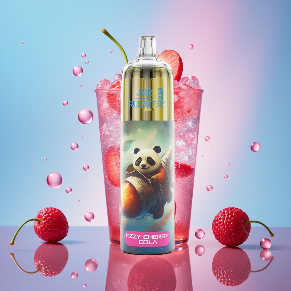 JNR Rocket-X 12400 Puffs Disposable Vape Šumivá Čerešňová Kola, 25ml, 850mAh, Type-C