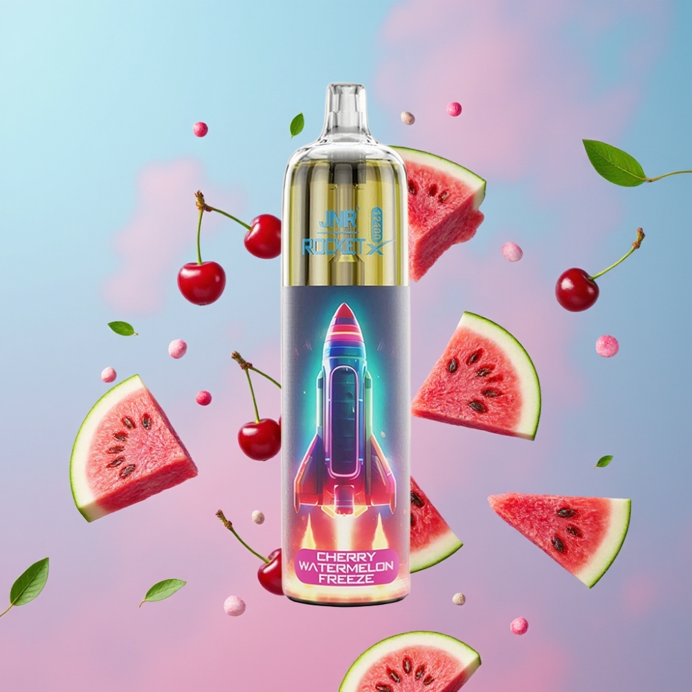 JNR Rocket-X 12400 Puffs Jednorázová E-cigareta Čerešňový Melónový Chlad, 25ml, 850mAh, Typ-C