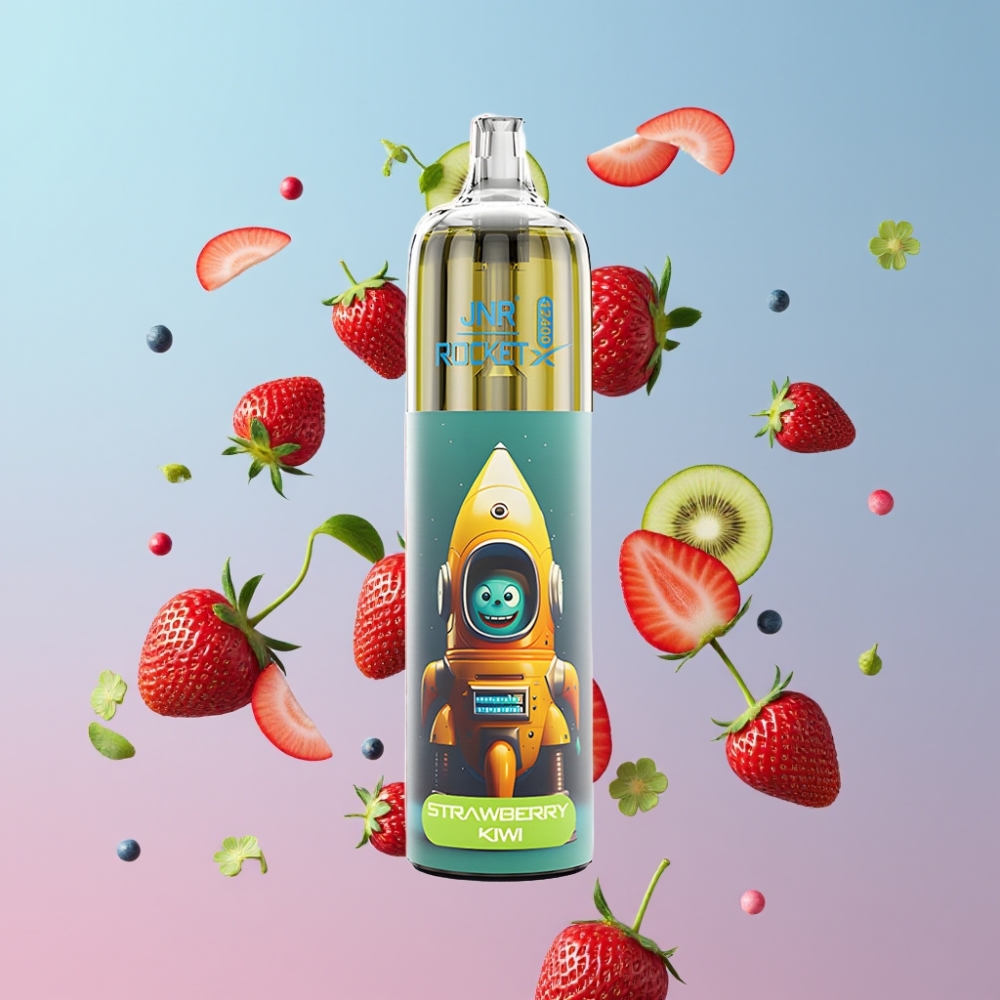 JNR Rocket-X 12400 Puffs Jednorazová E-cigareta Jahoda-Kívi, 25ml, 850mAh, RGB JNR Rocket-X 12400 Puffs Jednorazová E-cigareta Jahoda-Kívi, 25ml, 850mAh, RGB
