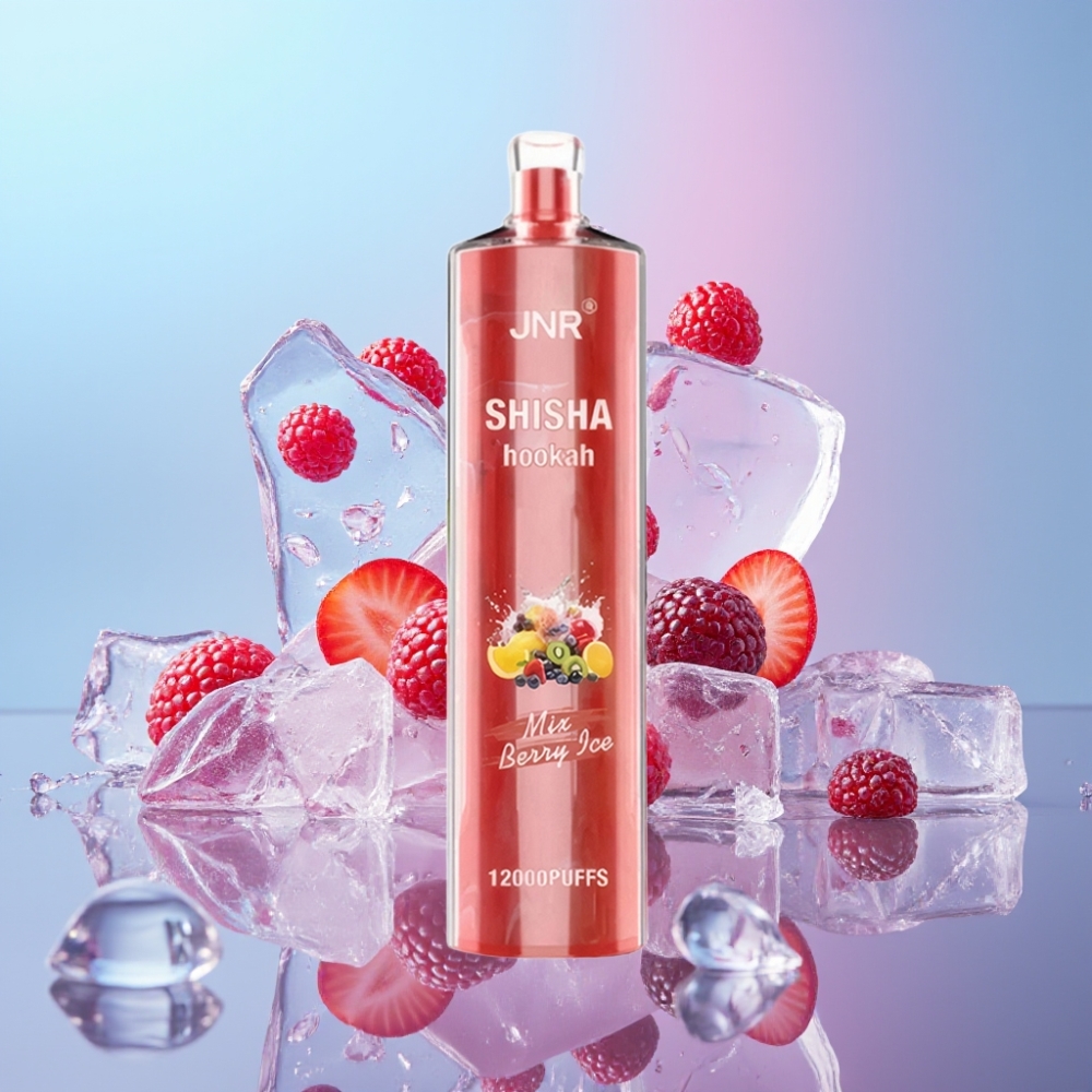 JNR Shisha Hookah 12000 Puffs Jahodový ľad 24ml 750mAh Type-C