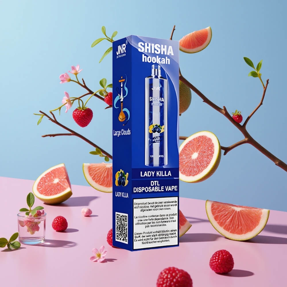 JNR Shisha Hookah 12000 Puffs Lady Killa 24ml 750mAh Type-C