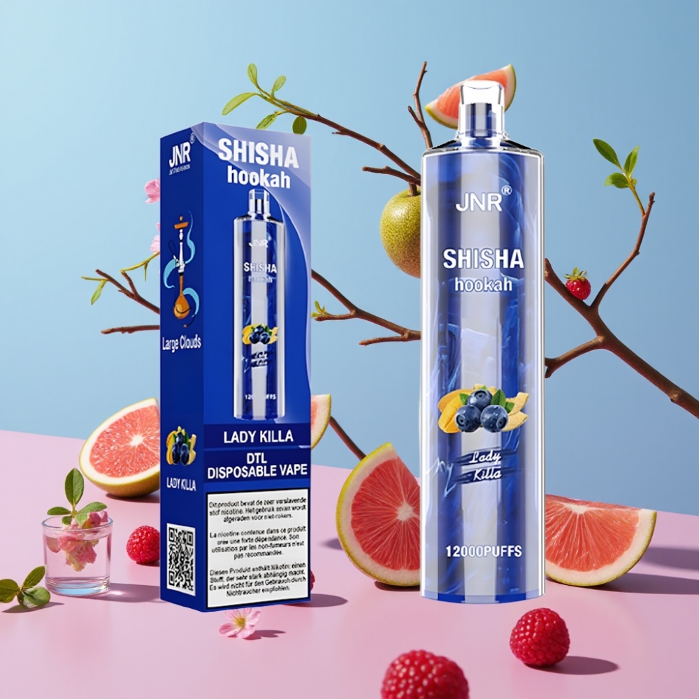JNR Shisha Hookah 12000 Puffs Lady Killa 24ml 750mAh Type-C