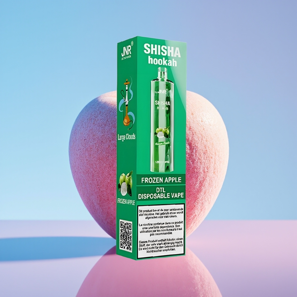 JNR Shisha Hookah 12000 Puffs Mrazené jablko 24ml 750mAh