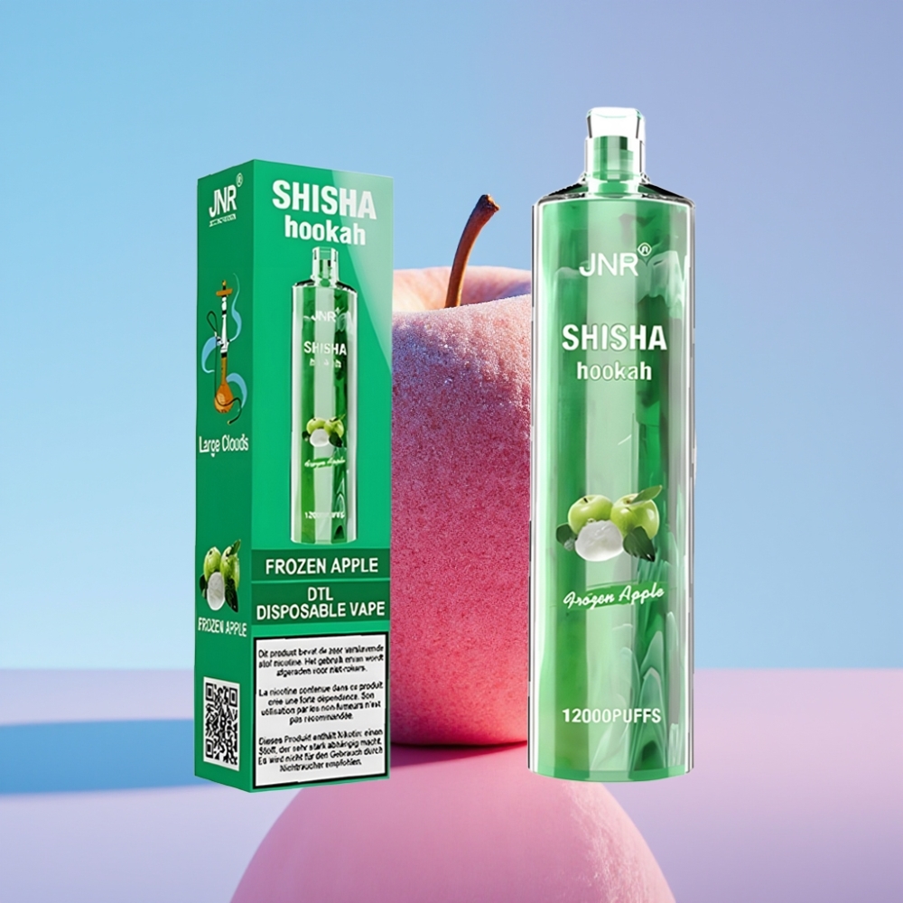 JNR Shisha Hookah 12000 Puffs Mrazené jablko 24ml 750mAh