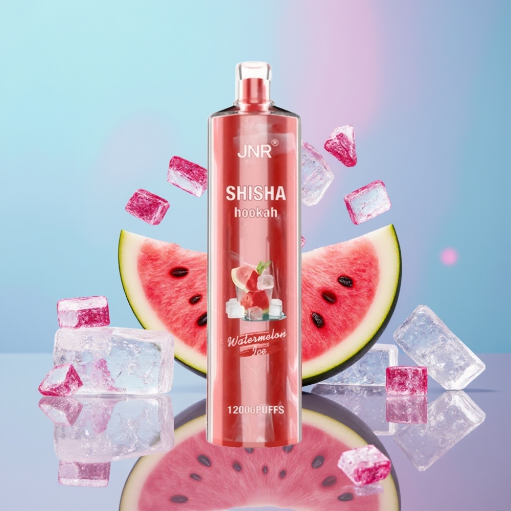 JNR Shisha Hookah 12000 Puffs Vodný melón Ice 750mAh 24ml 0,6 Ohm