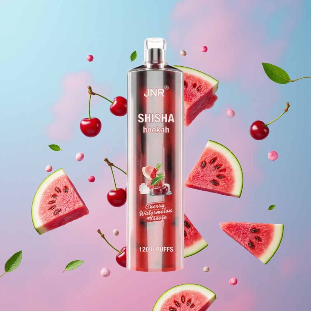 JNR Shisha Hookah 12000 Puffs Čerešňový vodný melón 24ml 750mAh Type-C