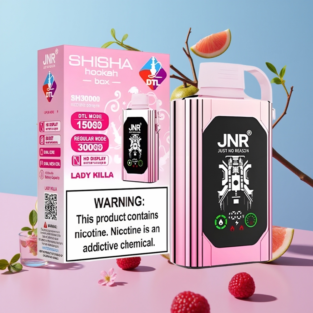 JNR Shisha Hookah Box 20500 Puffs Dáma Vrah 25ml 1000mAh Typ-C