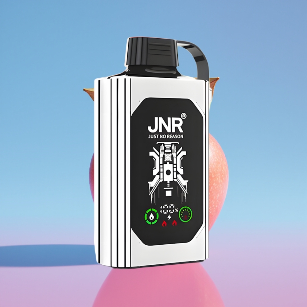 JNR Shisha Hookah Box 20500 Puffs Dvojité Jablko, HD Display, Dual Mesh Coil, Type-C JNR Shisha Hookah Box 20500 Puffs Dvojité Jablko, HD Display, Dual Mesh Coil, Type-C