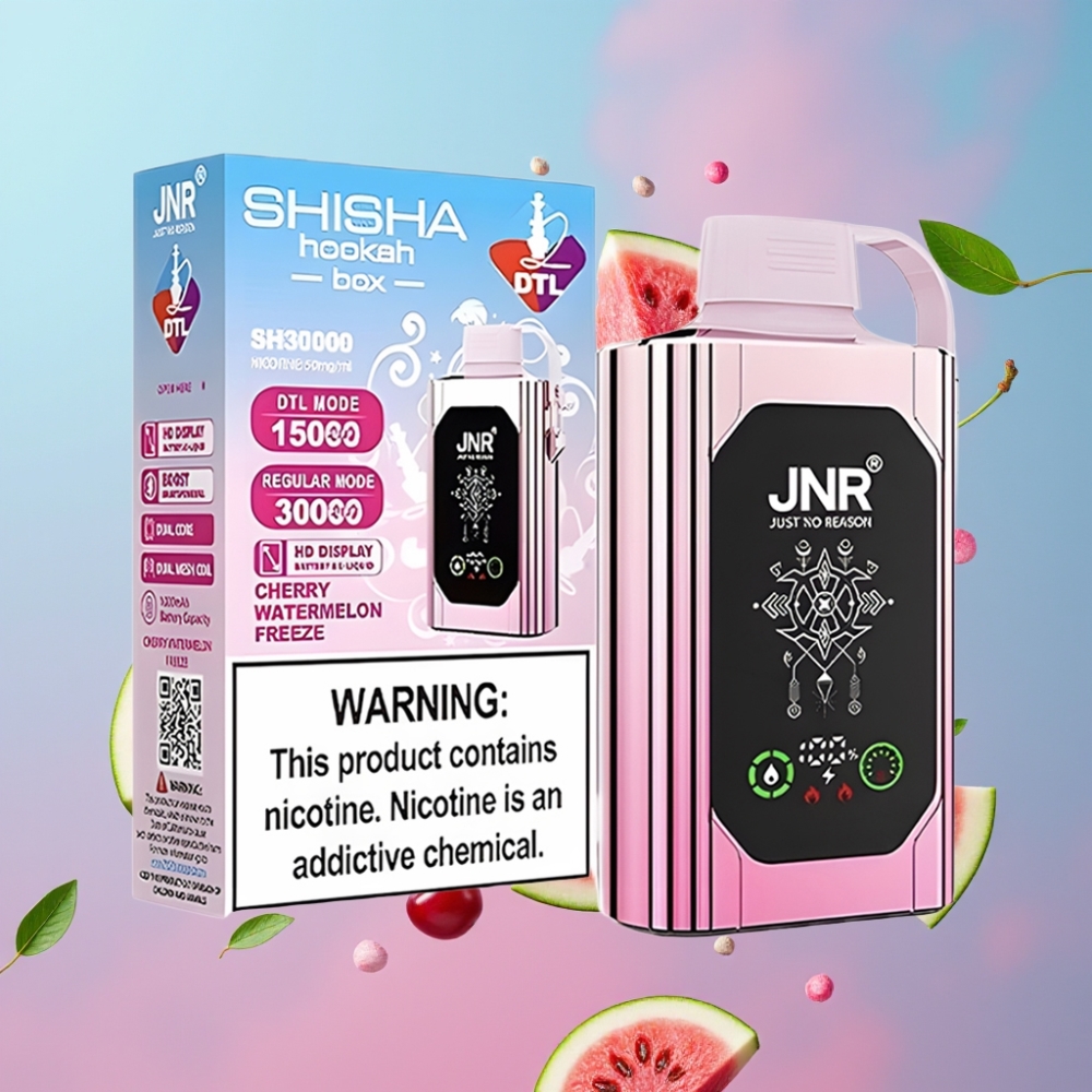 JNR Shisha Hookah Box 20500 Puffs Čerešňový Melónový Chlad 25ml 1000mAh Dual Mesh Coil