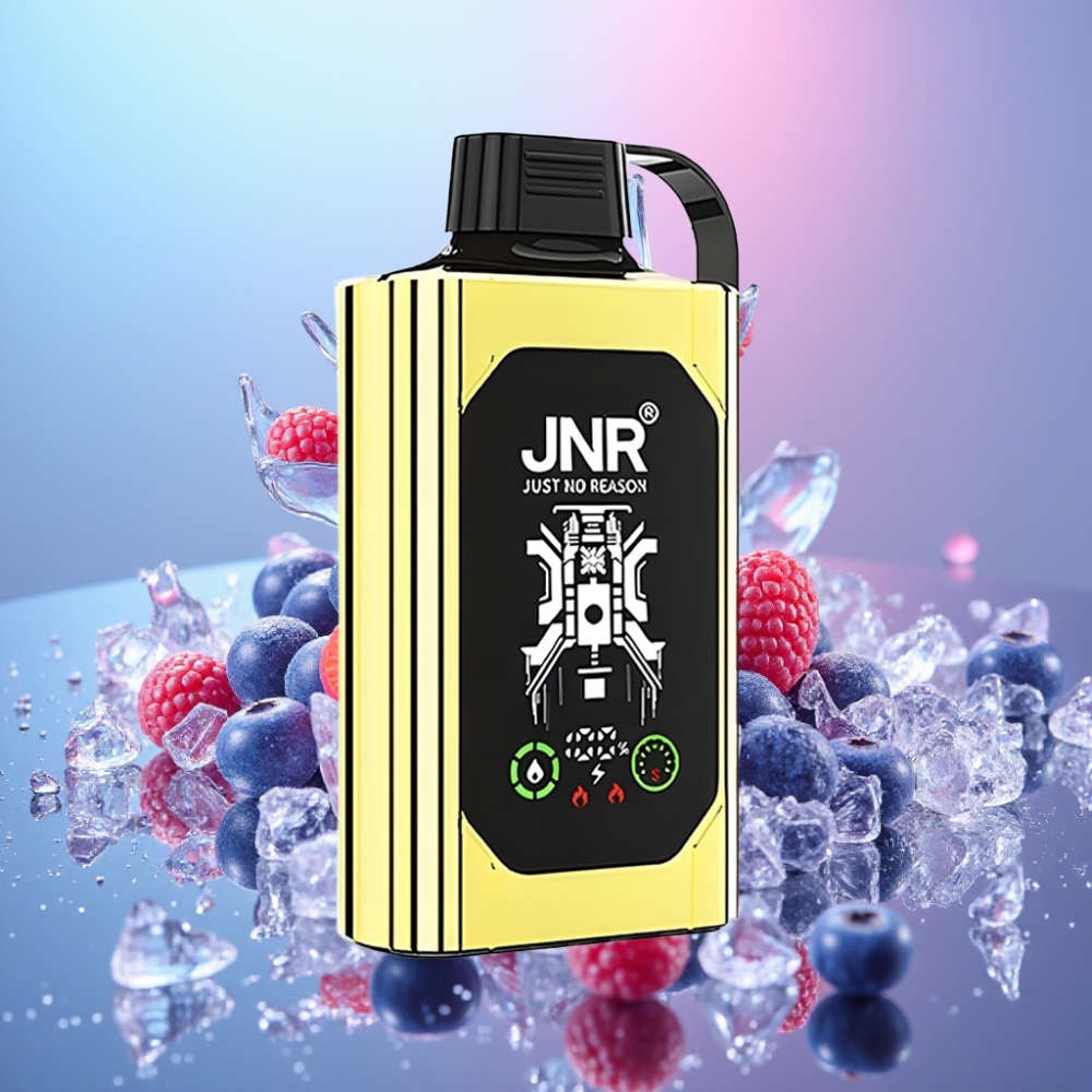 JNR Shisha Hookah Box 20500 Puffs Čučoriedkový ľad, HD Display, Dual Mesh Coil, Type-C JNR Shisha Hookah Box 20500 Puffs Čučoriedkový ľad, HD Display, Dual Mesh Coil, Type-C