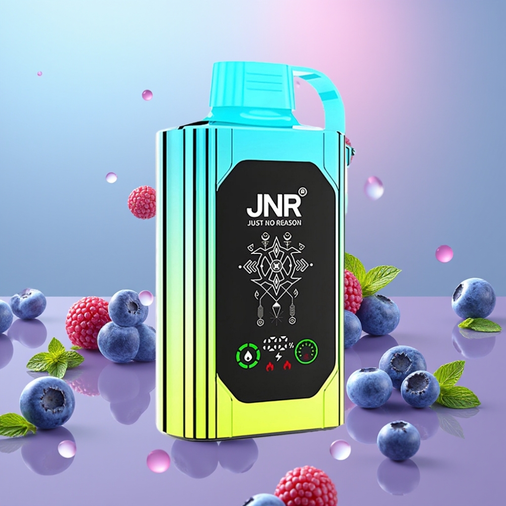 JNR Shisha Hookah Box Čučoriedková Mäta, 20500 Puffs, 25ml, Dual Mesh Coil JNR Shisha Hookah Box Čučoriedková Mäta, 20500 Puffs, 25ml, Dual Mesh Coil