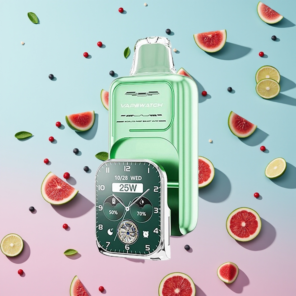 JNR VapeWatch 30000 Puffs Miami Mäta, 1000mAh, 19mL, Typ-C JNR VapeWatch 30000 Puffs Miami Mäta, 1000mAh, 19mL, Typ-C