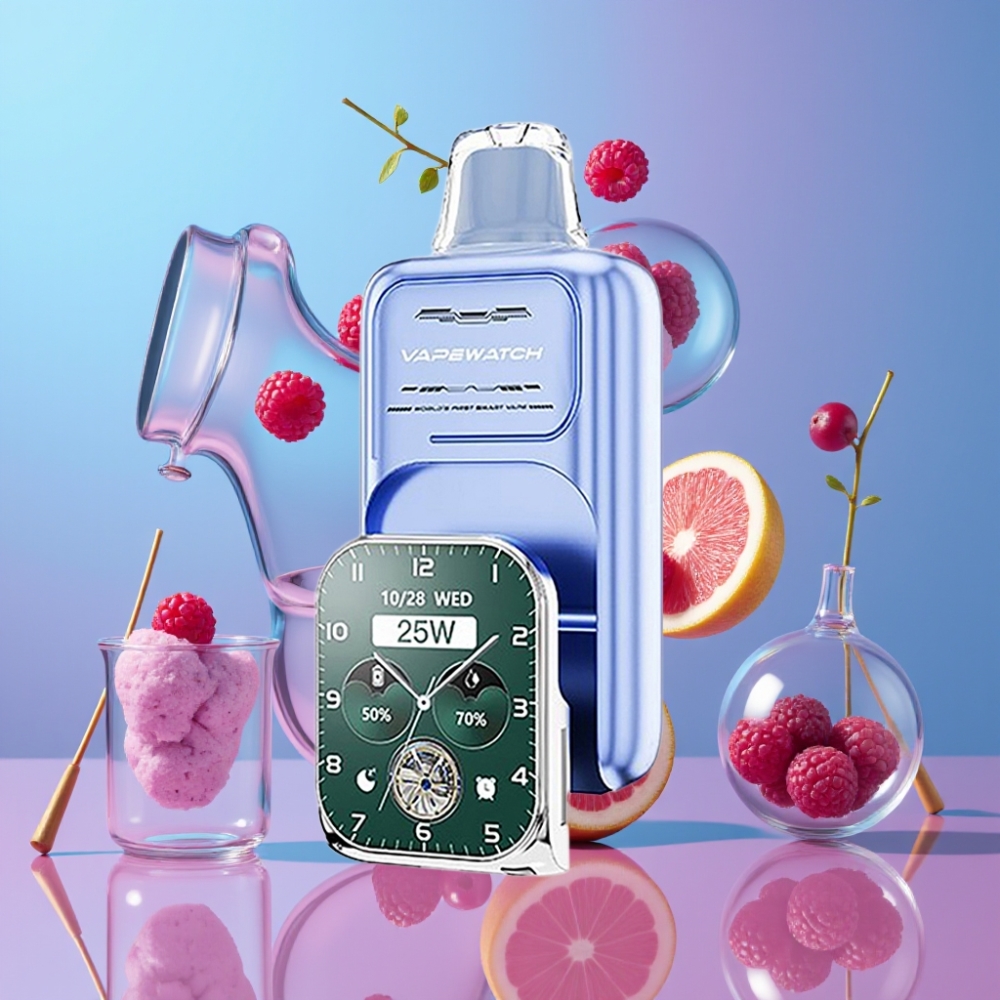 JNR VapeWatch 30000 Puffs Modrá Malina Ľadová 19mL 5% Dual Mesh Coil JNR VapeWatch 30000 Puffs Modrá Malina Ľadová 19mL 5% Dual Mesh Coil