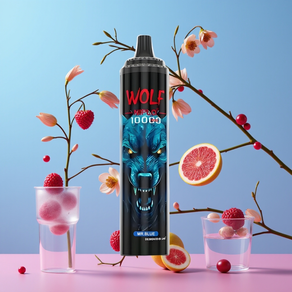 JNR Wolf Niplo 10000 Puffs Mr Modrý 20ml 650mAh