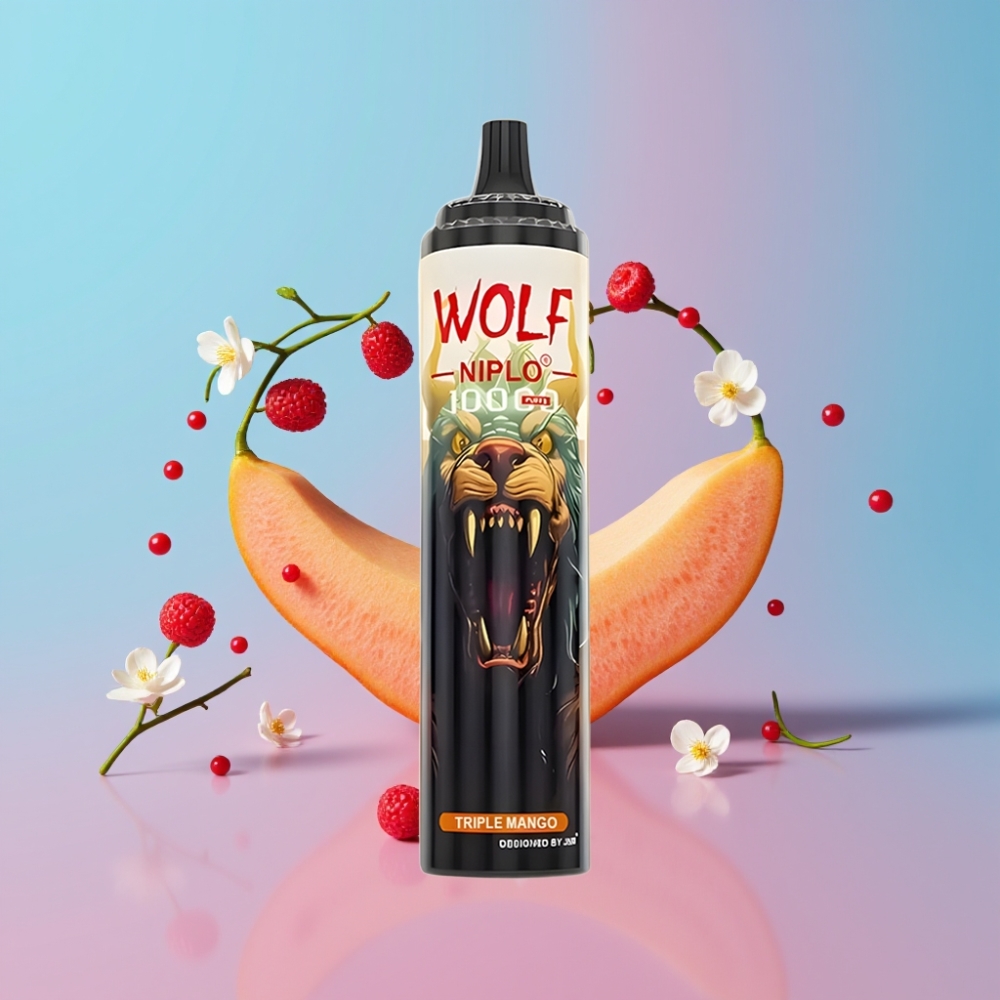 JNR Wolf Niplo 10000 Puffs Trojitý Mango 20ml/650mAh/Type-C