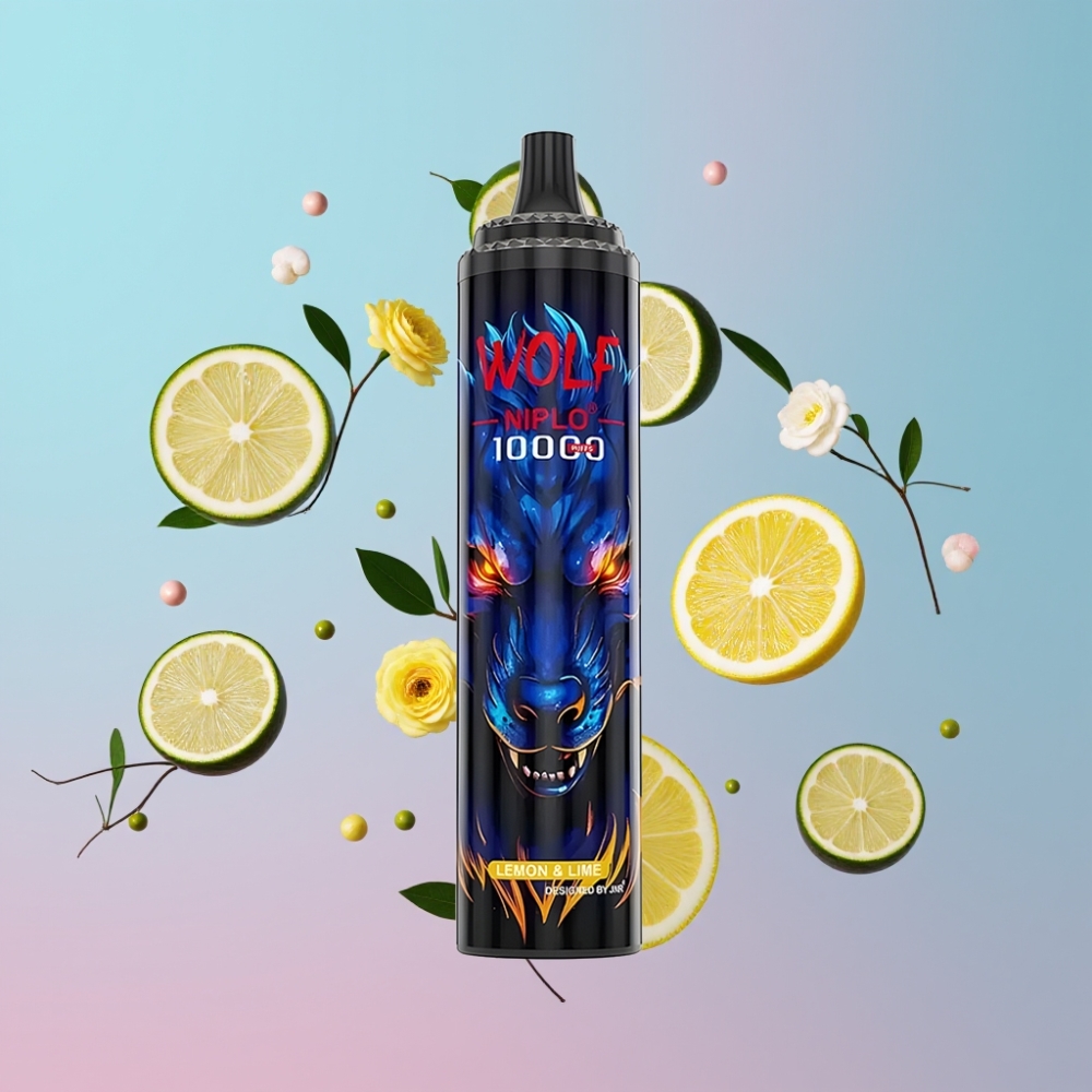 JNR Wolf Niplo Citrón & Limetka 10000 Puffs 20ml 650mAh Type-C