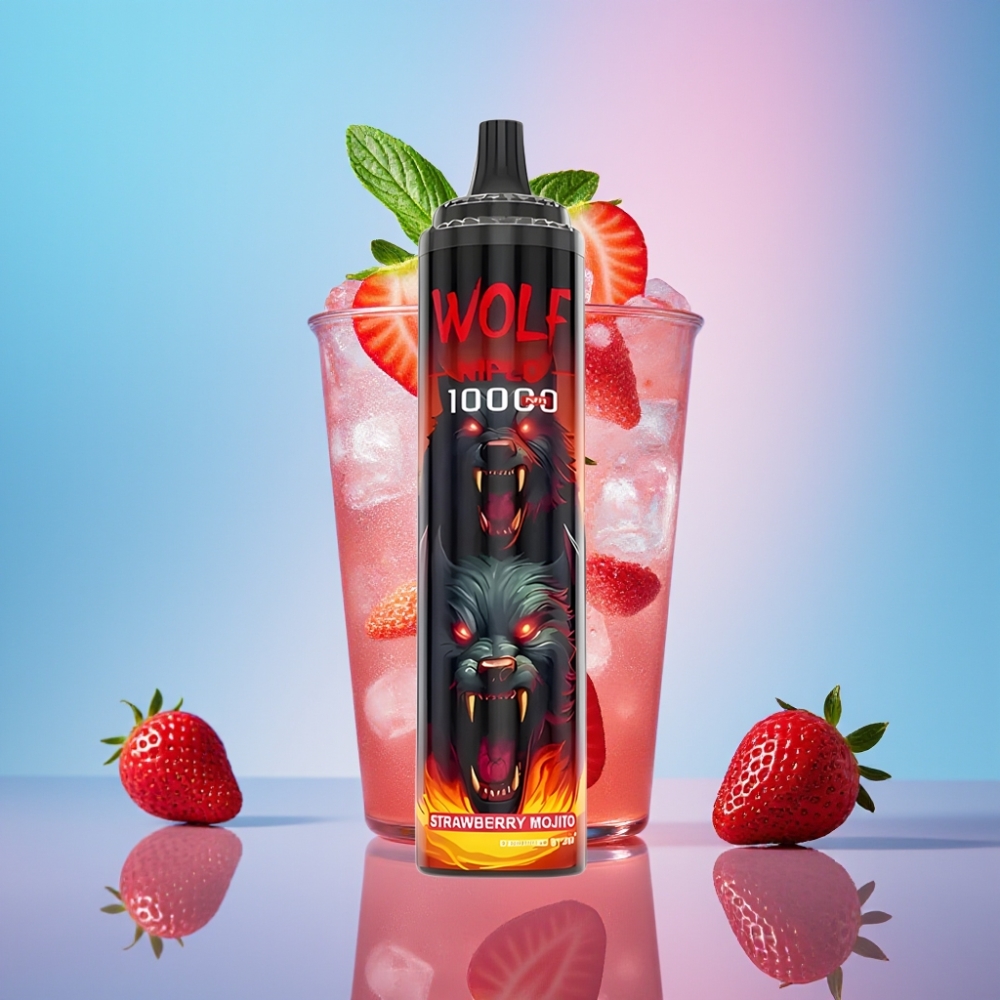 JNR Wolf Niplo Jahoda Mojito 10000 Puffs 20ml 5% Type-C