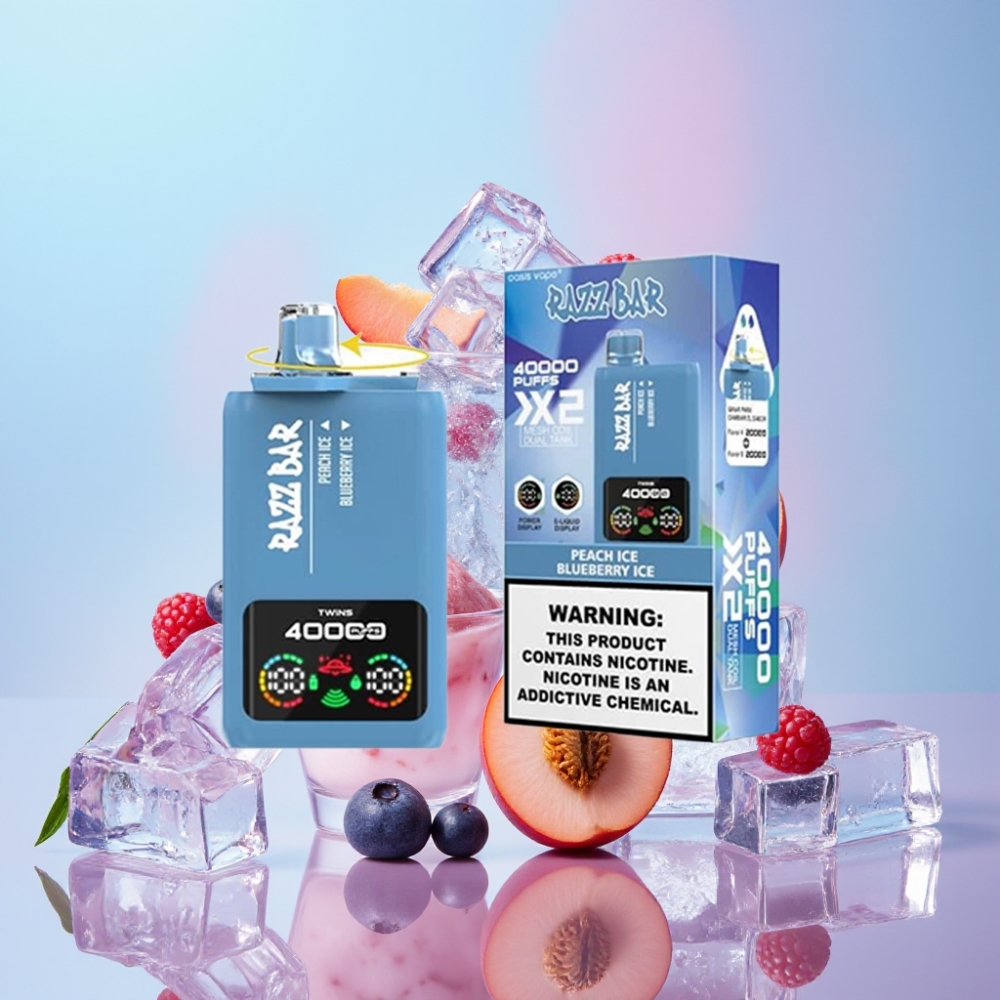 Razz Bar 40000 Puffs Disposable Vape BROSKVOVÝ ĽAD & ČUČORIEDKOVÝ ĽAD 650mAh Typ-C 2% 5% Razz Bar 40000 Puffs Disposable Vape BROSKVOVÝ ĽAD & ČUČORIEDKOVÝ ĽAD 650mAh Typ-C 2% 5%