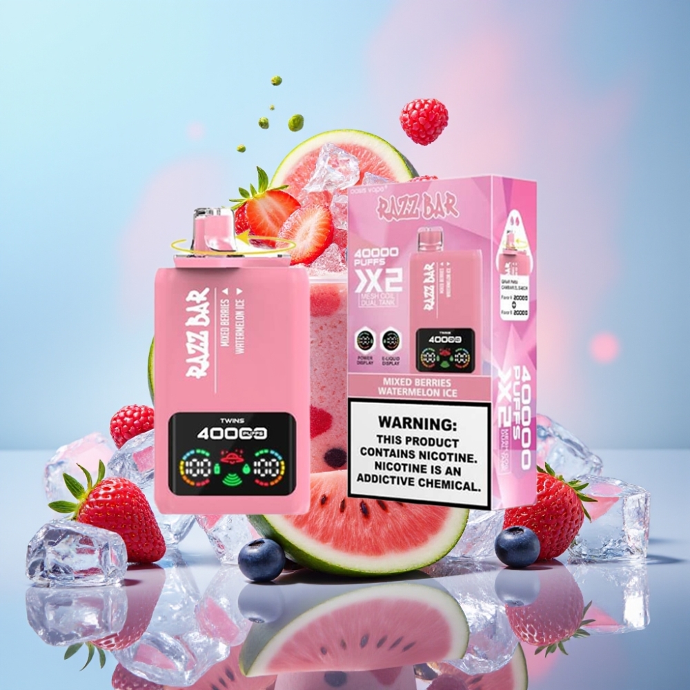 Razz Bar 40000 Puffs Disposable Vape MIXOVÉ BOBULE & MELÓNOVÝ ĽAD 650mAh Type-C Razz Bar 40000 Puffs Disposable Vape MIXOVÉ BOBULE & MELÓNOVÝ ĽAD 650mAh Type-C