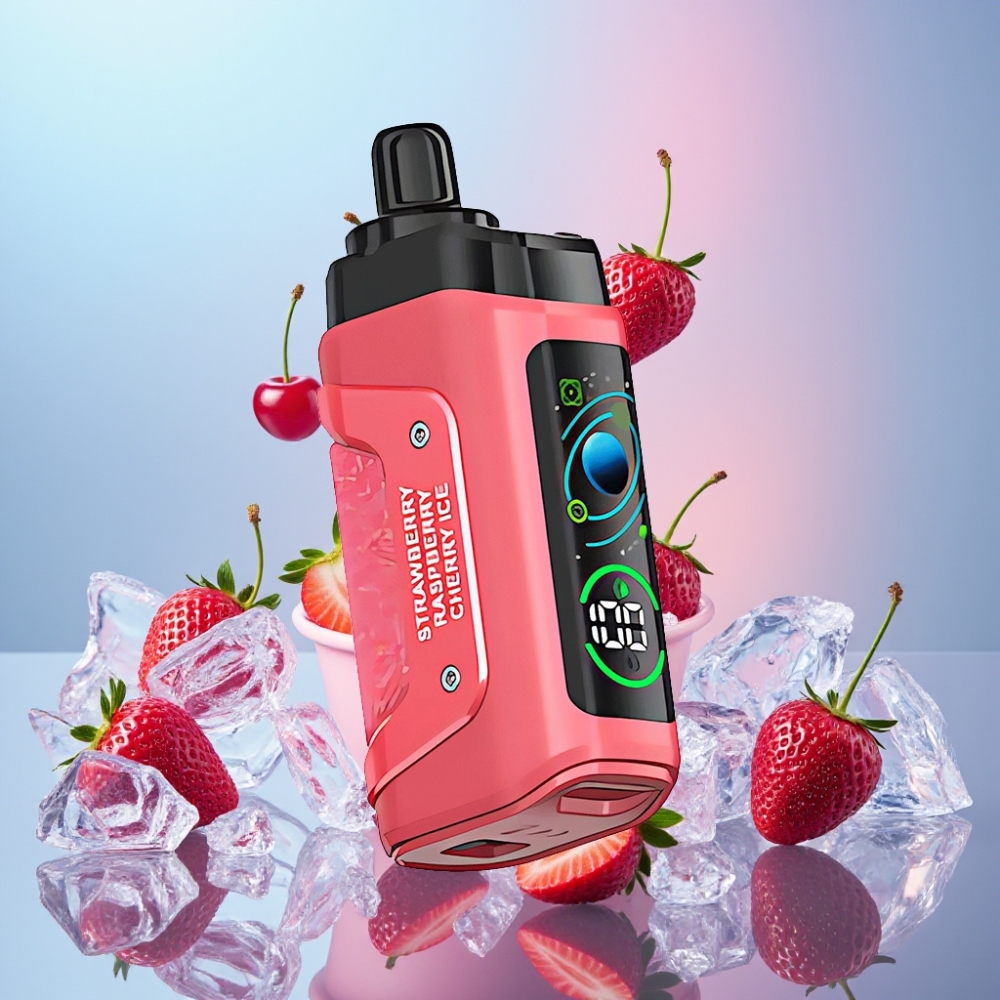 Razz Bar 45000 Puffs Disposable Vape Jahoda Čerešňa Ľad, 1.0 Ohm Mesh, Typ-C, 20 mg/ml Razz Bar 45000 Puffs Disposable Vape Jahoda Čerešňa Ľad, 1.0 Ohm Mesh, Typ-C, 20 mg/ml