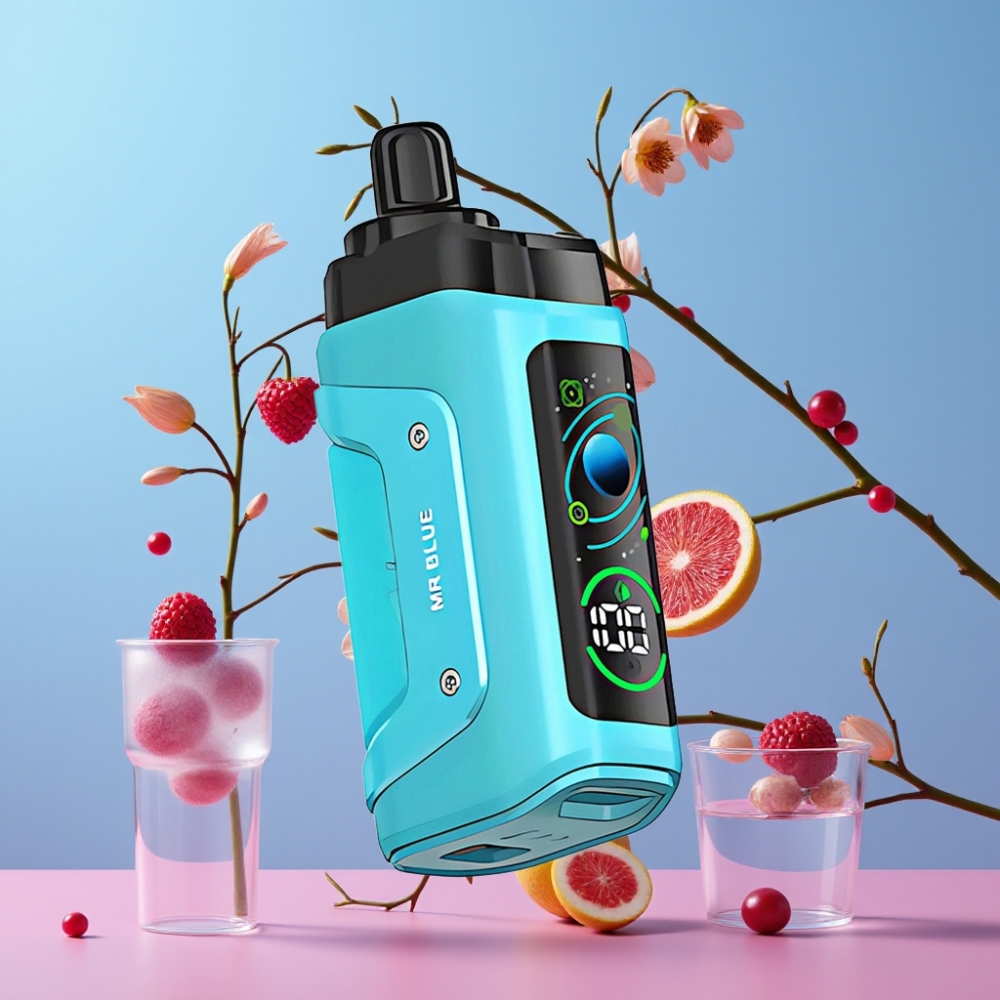 Razz Bar 45000 Puffs Disposable Vape Pán Modrý, 1.0 Ohm Mesh, Typ-C, 20 mg/ml Razz Bar 45000 Puffs Disposable Vape Pán Modrý, 1.0 Ohm Mesh, Typ-C, 20 mg/ml