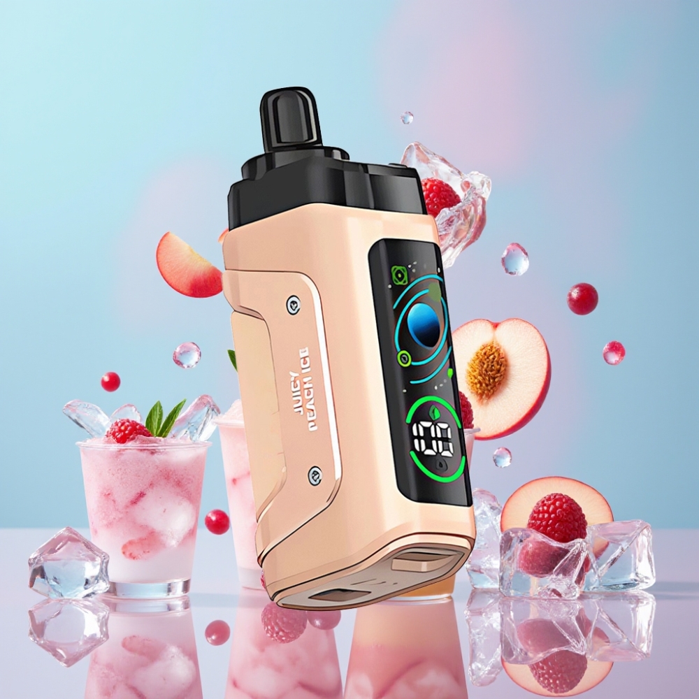 Razz Bar 45000 Puffs Disposable Vape Šťavnatá Broskyňa Ľadová, 1.0 Ohm Mesh Coil, Typ-C Razz Bar 45000 Puffs Disposable Vape Šťavnatá Broskyňa Ľadová, 1.0 Ohm Mesh Coil, Typ-C