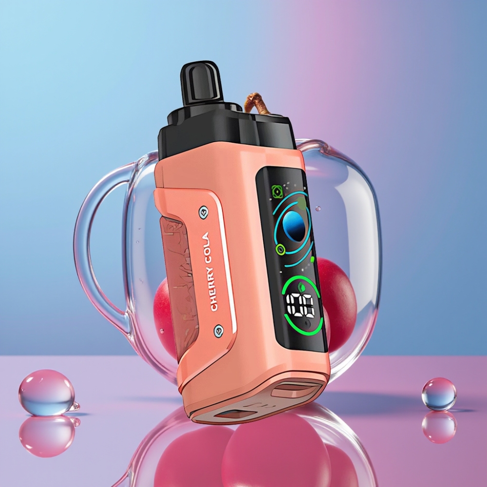 Razz Bar 45000 Puffs Disposable Vape Čerešňová Kola, 1.0 Ohm Mesh, Typ-C, 20 mg/ml Razz Bar 45000 Puffs Disposable Vape Čerešňová Kola, 1.0 Ohm Mesh, Typ-C, 20 mg/ml