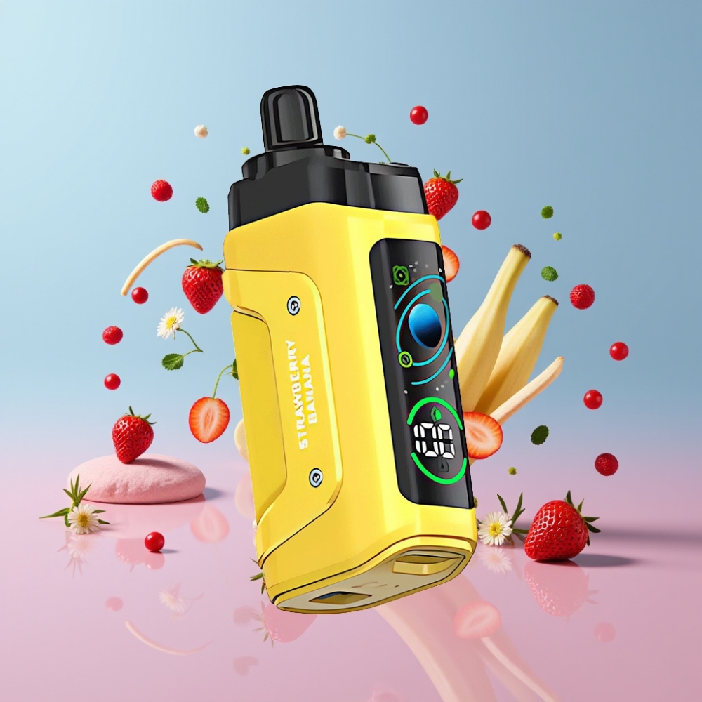 Razz Bar 45000 Puffs Jednorázová E-cigareta Jahoda Banán 1.0 Ohm Mesh, Typ-C Razz Bar 45000 Puffs Jednorázová E-cigareta Jahoda Banán 1.0 Ohm Mesh, Typ-C