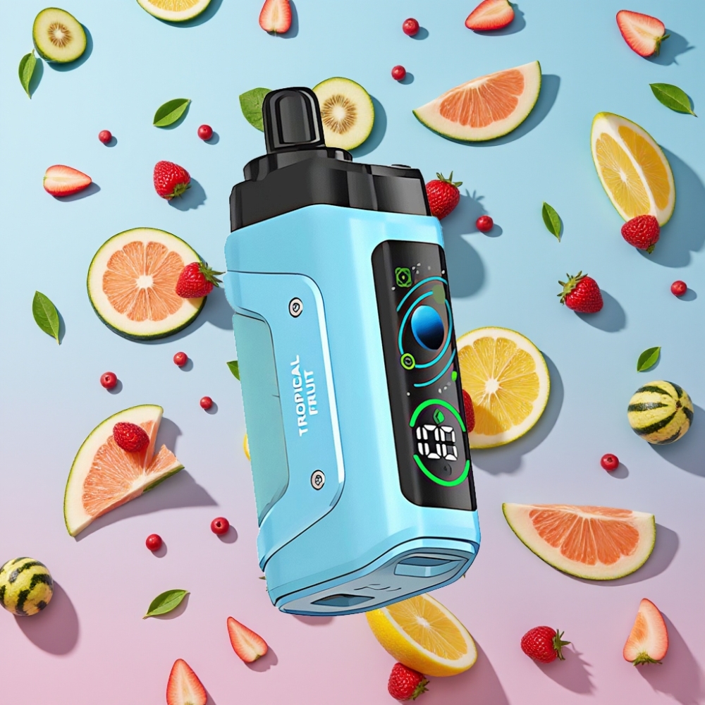 Razz Bar 45000 Puffs Tropické Ovocie, 20 mg/ml Nikotín, Typ-C Nabíjanie Razz Bar 45000 Puffs Tropické Ovocie, 20 mg/ml Nikotín, Typ-C Nabíjanie