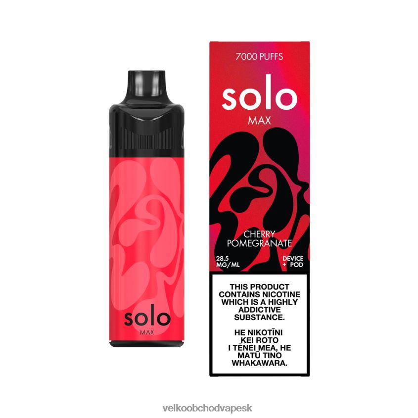 Vape Jednorazove L486RP66 - Solo MAX súprava pod čerešňové granátové jablko