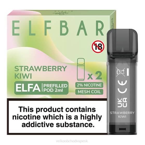 E Cigareta Na Liquid RHNN317 | ELFBAR Elfa jahodové kiwi naplnená tobolka - 2 ml - 20 mg (2 balenia)